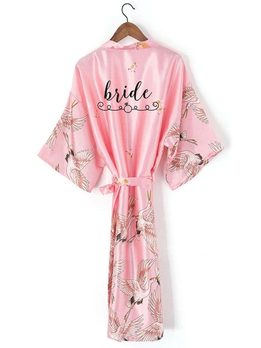 A| Personalized Printed Bride & Bridesmaid Robes - robes
