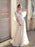 Cheap V Neck Half Sleeve Lace Boho Wedding Dresses - wedding dresses
