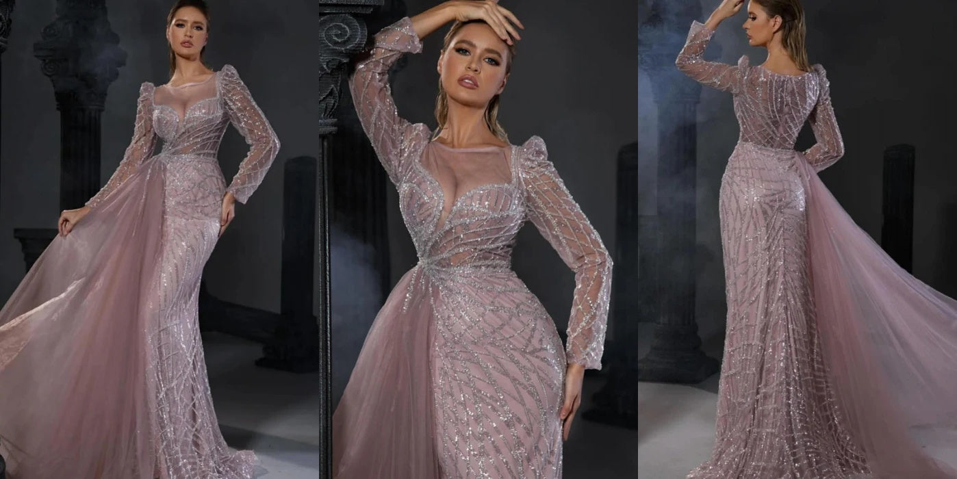 Elegant Long-Sleeved Evening Gowns: Bridelily's Perfect Style Guide