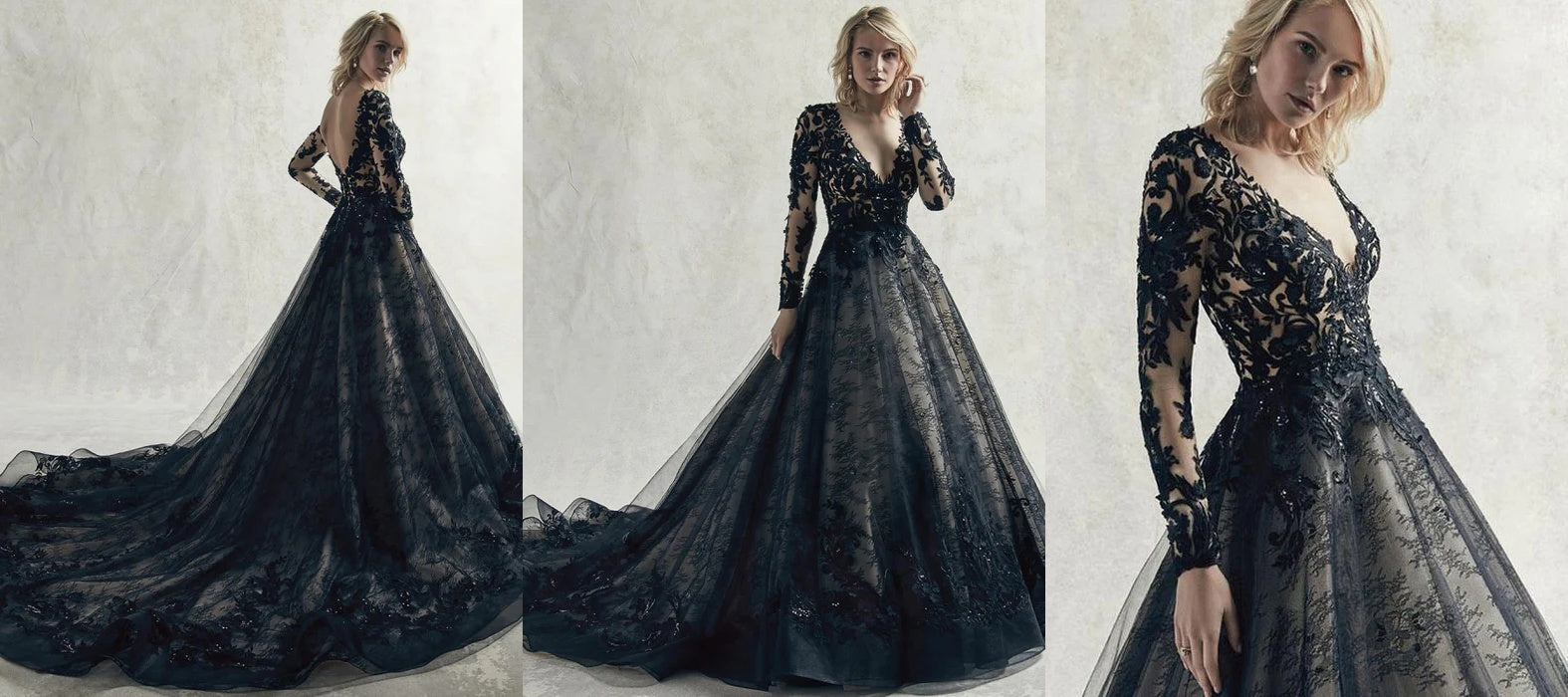 The unique charm of the black wedding dresses