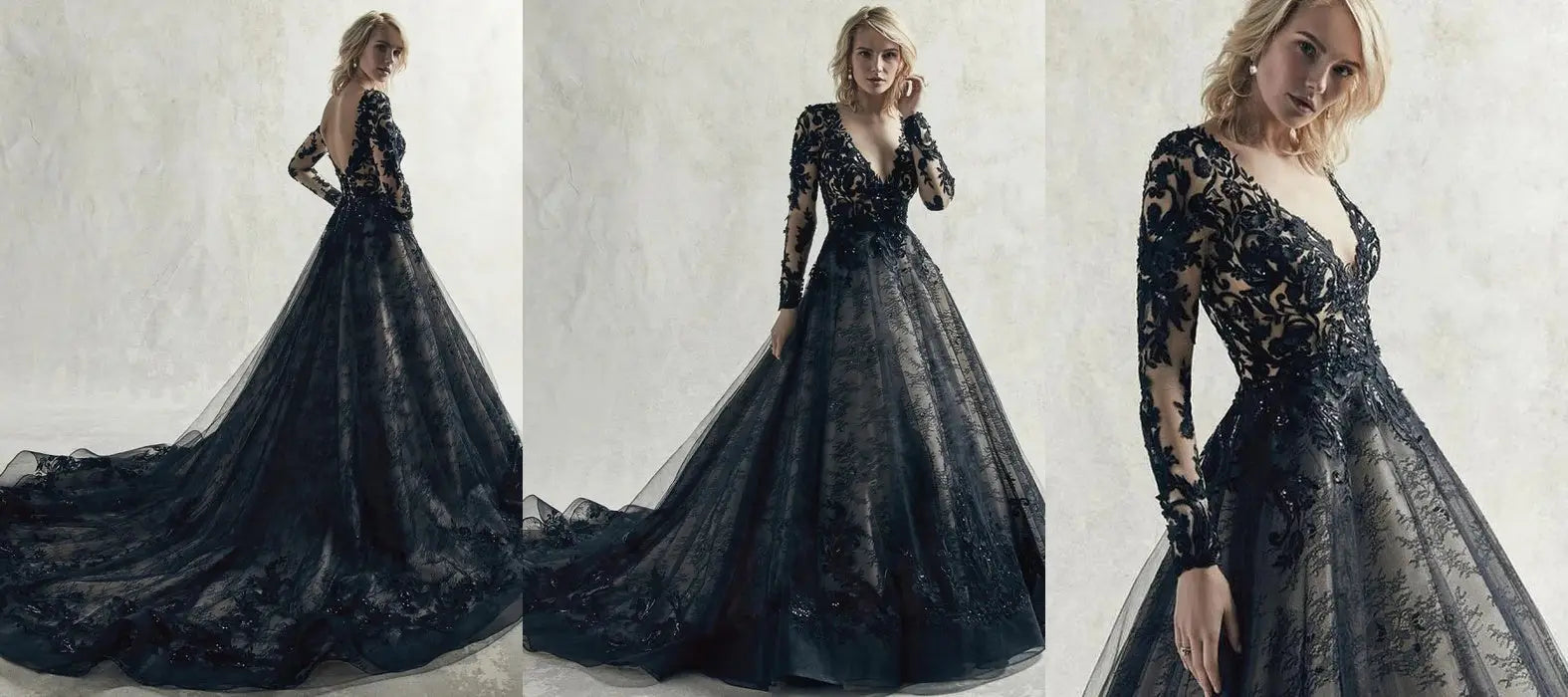 The unique charm of the black wedding dresses