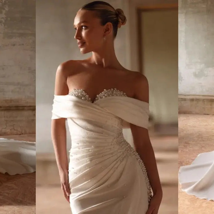 Explore the Elegant Charm of Satin Wedding Dresses