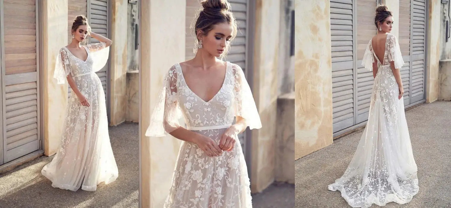 Romantic Bohemian wedding dress recommendations