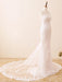 Wedding Bridal Gowns Mermaid Queen Annie Neck Sleeveless Lace Bridal Gowns