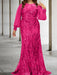 Sequined Mother of the Bride Sheath or Column Gowns