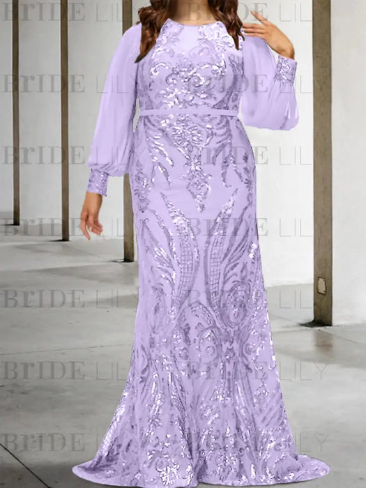 Sequined Mother of the Bride Sheath or Column Gowns