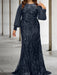 Sequined Mother of the Bride Sheath or Column Gowns