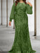 Sequined Mother of the Bride Sheath or Column Gowns