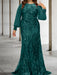 Sequined Mother of the Bride Sheath or Column Gowns