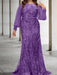 Sequined Mother of the Bride Sheath or Column Gowns