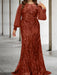 Sequined Mother of the Bride Sheath or Column Gowns