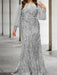 Sequined Mother of the Bride Sheath or Column Gowns