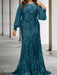 Sequined Mother of the Bride Sheath or Column Gowns