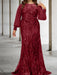 Sequined Mother of the Bride Sheath or Column Gowns