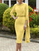 Tea-Length Mother of the Bride Scoop Neck Sheath Dress