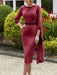 Tea-Length Mother of the Bride Scoop Neck Sheath Dress