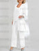Ankle-Length Chiffon Mother of the Bride Pantsuit with Jacket in Scoop Style