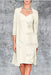 3/4 Sleeves Knee Length Ruffle Chiffon Mother of the Bride Outfits with Lace - Prom Dresses