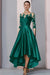 Mermaid Satin Hi-Lo Mother of-Bride Dress with Appliques - Prom Dresses