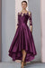 Mermaid Satin Hi-Lo Mother of-Bride Dress with Appliques - Prom Dresses
