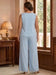 3 Pieces Chiffon Plus Size Mother of the Bride Pantsuits with Lace Floral