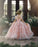 3D Floral Bliss Pink Princess Puff Ball Gown Flower Girl Dress - Flower Girl Dress
