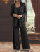 Sequined Chiffon Pantsuits for the Mother of the Bride with Jacket