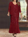 Plus Size V-Neck Ankle-Length Sheath/Column Mother of the Bride Dresses with Sequins & Jacket