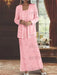 Ankle-length Chiffon Mother of the Bride Dress with Sequins and Jacket