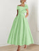 Off-the-Shoulder Sleeveless A-Line Princess Ankle-Length Mother of the Bride Dress with Bow(s)