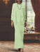 Floor-Length Scoop Neck Sheath Dress with Long Sleeves and Jacket for the Mother of the Bride