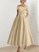 Off-the-Shoulder Sleeveless A-Line Princess Ankle-Length Mother of the Bride Dress with Bow(s)