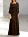 2 A-Line/Princess Scoop Mother of the Bride Dresses with Pleated & Lace Appliques Floor-Length