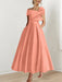 Off-the-Shoulder Sleeveless A-Line Princess Ankle-Length Mother of the Bride Dress with Bow(s)