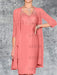 Coral Knee-Length V-Neck Sheath/Column Mother of the Bride Dresses