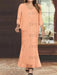 Plus Size V-Neck Ankle-Length Sheath/Column Mother of the Bride Dresses with Sequins & Jacket