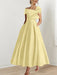 Off-the-Shoulder Sleeveless A-Line Princess Ankle-Length Mother of the Bride Dress with Bow(s)