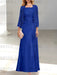 2 A-Line/Princess Scoop Mother of the Bride Dresses with Pleated & Lace Appliques Floor-Length