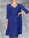 Royal Blue Knee-Length V-Neck Sheath/Column Mother of the Bride Dresses