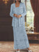 Ankle-length Chiffon Mother of the Bride Dress with Sequins and Jacket