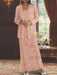 Ankle-length Chiffon Mother of the Bride Dress with Sequins and Jacket
