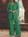 Sequined Chiffon Pantsuits for the Mother of the Bride with Jacket