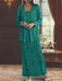 Ankle-length Chiffon Mother of the Bride Dress with Sequins and Jacket