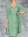 Eucalyptus Knee-Length V-Neck Sheath/Column Mother of the Bride Dresses