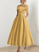 Off-the-Shoulder Sleeveless A-Line Princess Ankle-Length Mother of the Bride Dress with Bow(s)