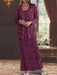 Ankle-length Chiffon Mother of the Bride Dress with Sequins and Jacket