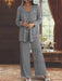 Sequined Chiffon Pantsuits for the Mother of the Bride with Jacket