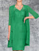 Green Knee-Length V-Neck Sheath/Column Mother of the Bride Dresses