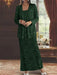 Ankle-length Chiffon Mother of the Bride Dress with Sequins and Jacket