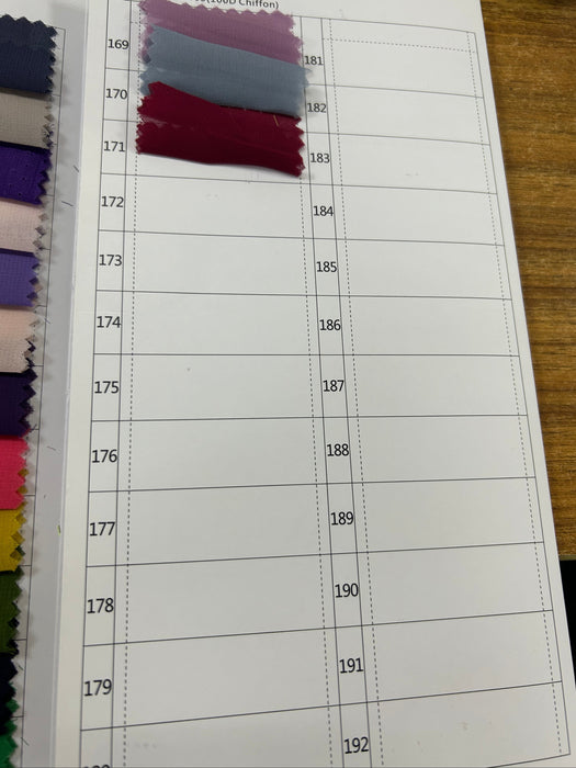 Bridelily Chiffon Swatch